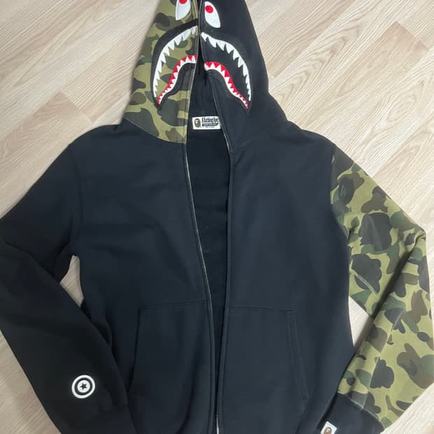 베이프 반카모 샤크후드집업 XL