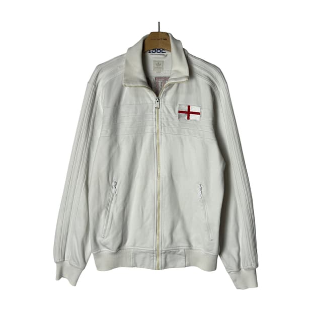 [adidas] 아디다스 잉글랜드 화이트 트랙탑 져지