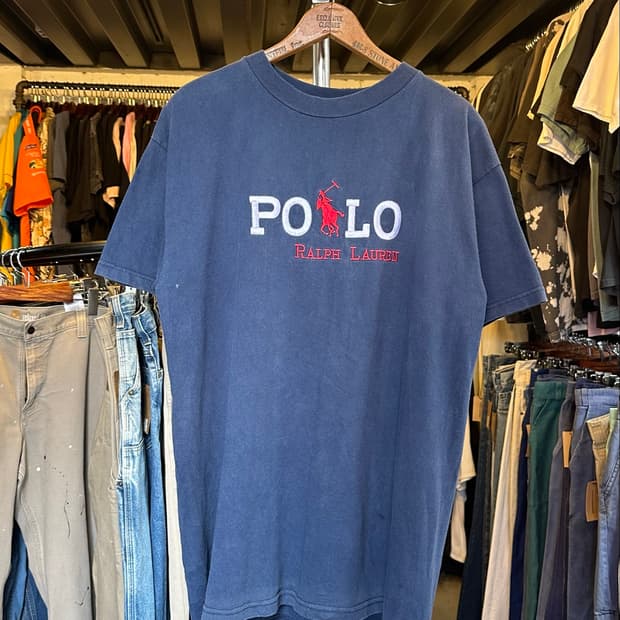 폴로 랄프로렌 자수 프린팅 티셔츠 Made in italy