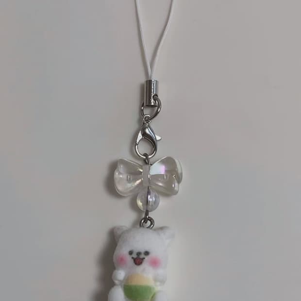 🧸White bear🤍 | 핸드메이드 수제 키링