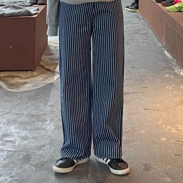 빈티지 스트라이프 와이드 팬츠 H588