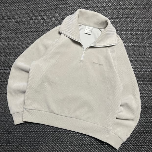 스노우피크 코듀로이 크롭 하프 반집업 y 5308