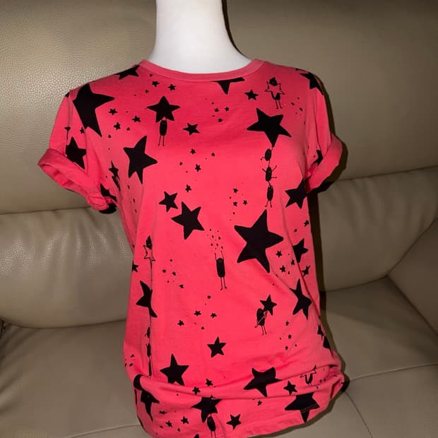 star pattern kawaii t-shirt