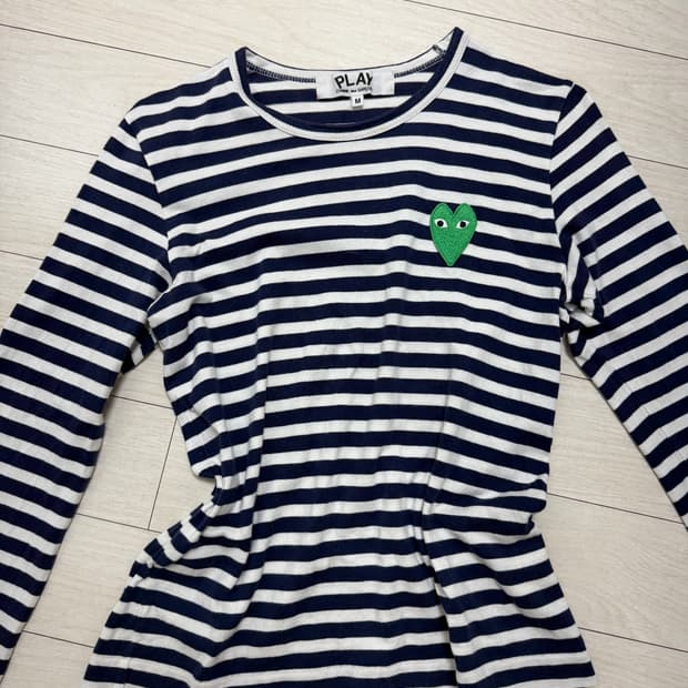 꼼데가르송 스트라이프 롱슬리브