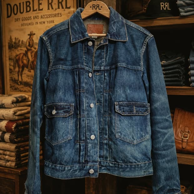 [S] RRL 웨스트뷰 데님 트러커 자켓