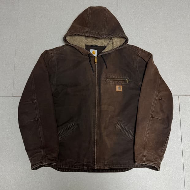 OG 칼하트 j141 라지 디트로이트 시에라자켓 다크브라운
