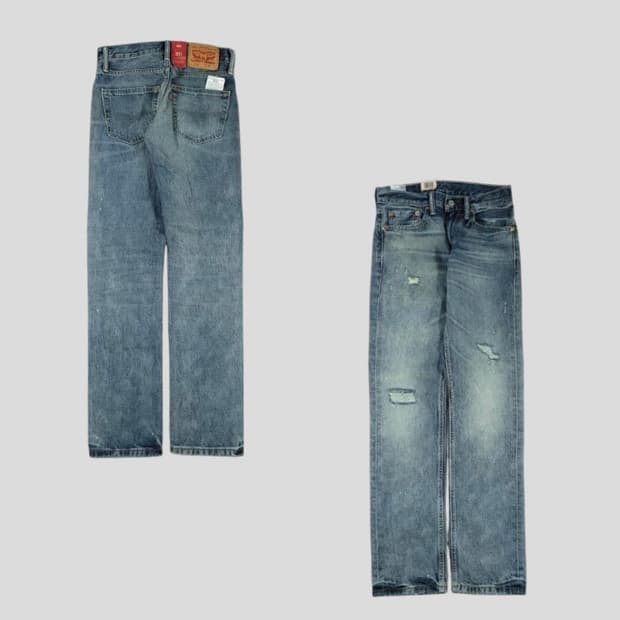 (새상품)Levis 리바이스 511 스트레이트핏 디스트로이드 데미지 데님