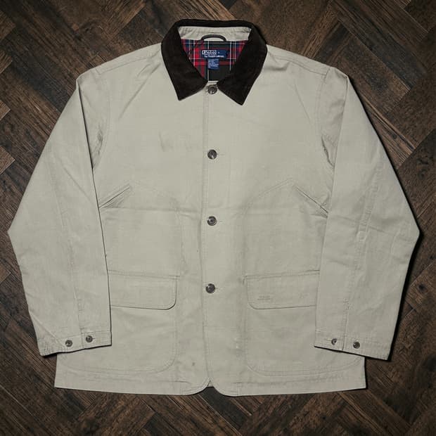 폴로 랄프로렌 코듀로이 카라 헌팅자켓