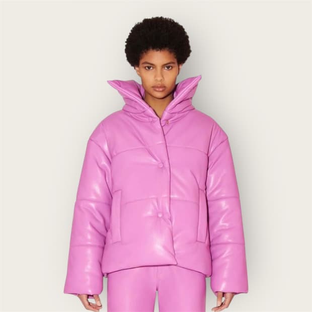 S/ 나누슈카 에코레더 하이드 패딩 점퍼