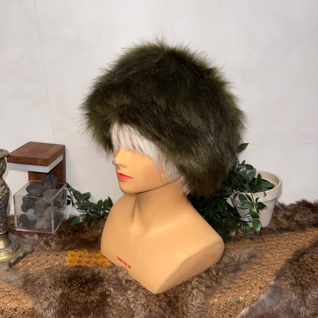 Mixed khaki olive eskimo hat