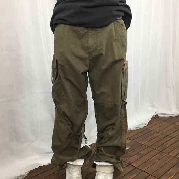 00s TETE HOMME Strap Cargo Pants