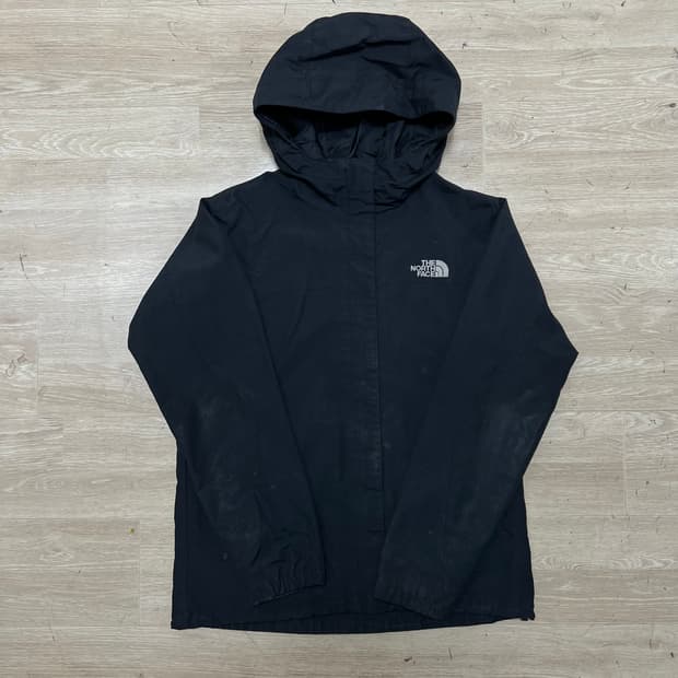 노스페이스 여성 하이벤트 자수 로고 바람막이 후드자켓 [블랙] S/90