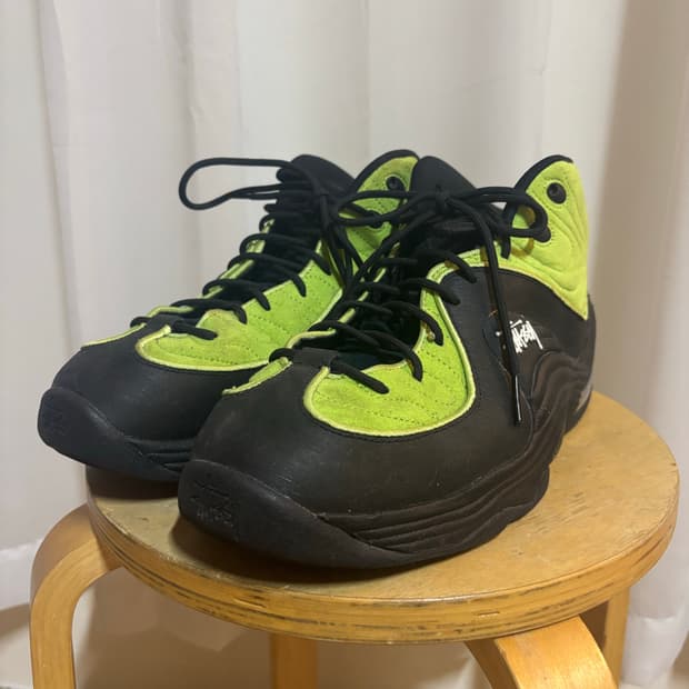 스투시 x 나이키 에어 페니 2 비비드 그린 us11