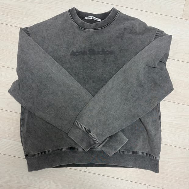 아크네 스튜디오 블러 로고 스웨트셔츠