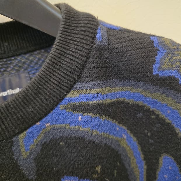 디스이즈네버댓  베이즐리 자카드 니트 블랙 L