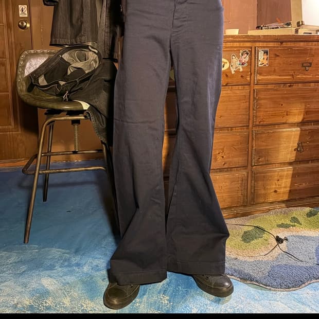 Polo ralph lauren flared wide pants