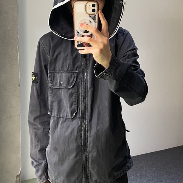 스톤아일랜드 21F/W 올드 이펙트 후디드 자켓