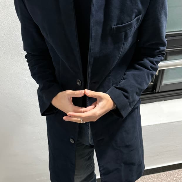 Armani Exchange Moleskin Coat(XL, navy)