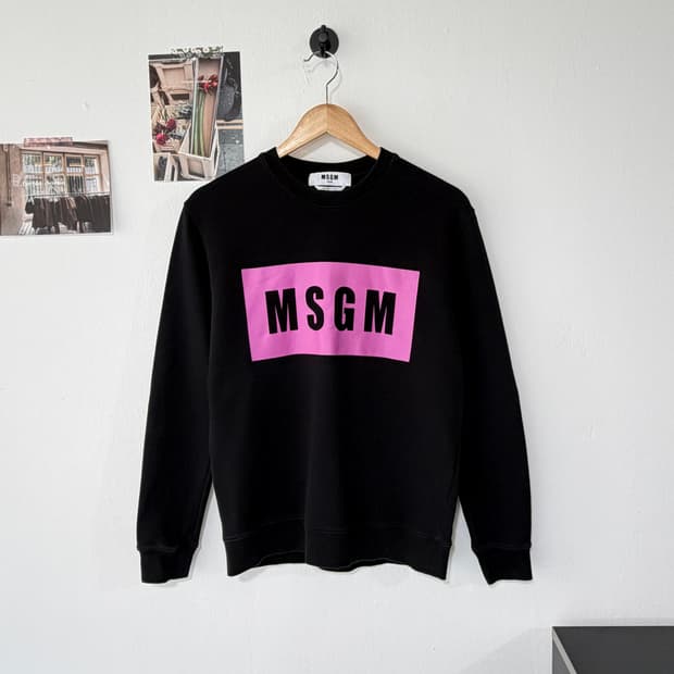 [S] MSGM 박스로고 맨투맨