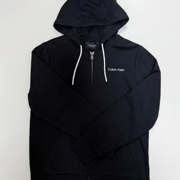 CK 블랙 후드 집업 M
