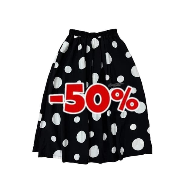 빈티지 도트 땡땡이 스커트