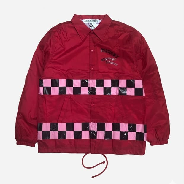 꼼데가르송 블랙앤핑크마켓 리미티드 코치자켓 M