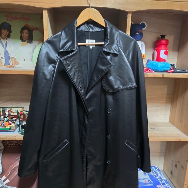 아르마니 블랙 코트 42 여성용