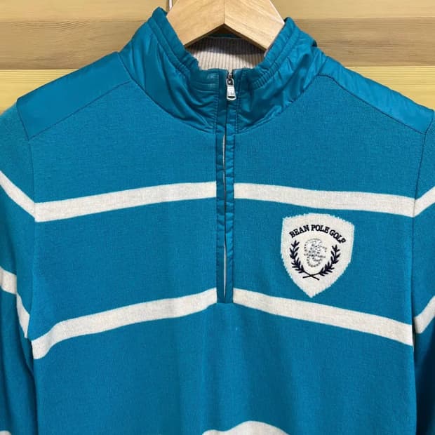 빈폴골프 여성 울방풍반집업니트 90