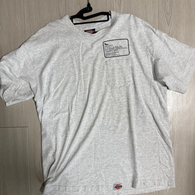 디키즈 그레이 포켓 반팔 XL