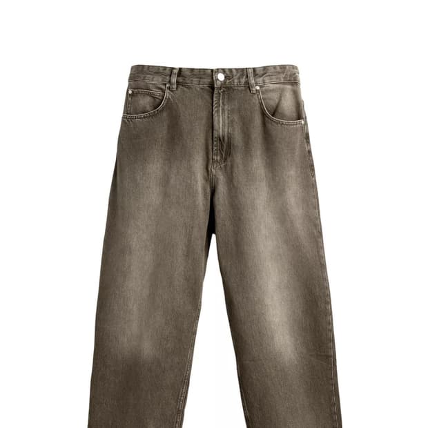 Zara 자라 와이드핏 배기 진 카키 리바이스