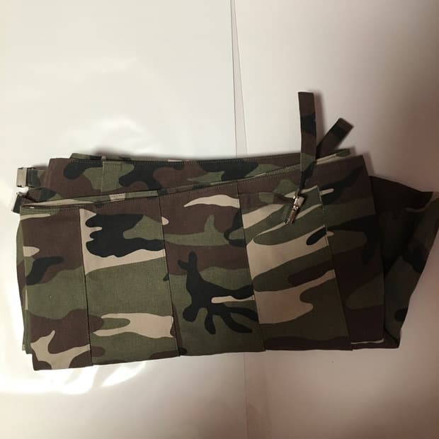 할로미늄 카모플라주 숏 스커트