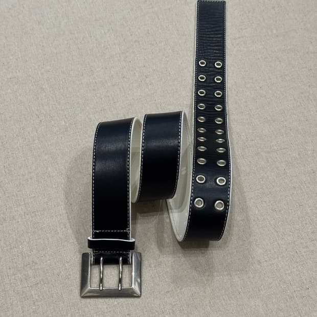 요지야마모토 더블사이드 레더 벨트