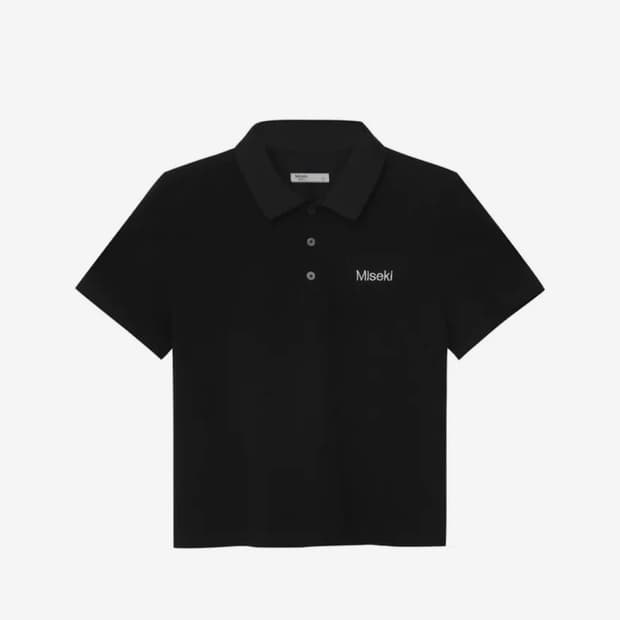 미세키서울 logo pk t-shirts black