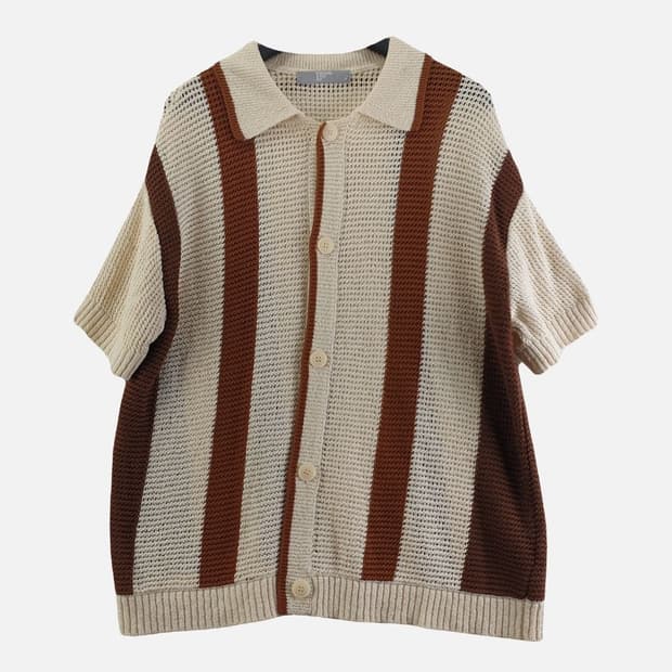 에잇세컨즈 베이지 남자 가디건 95 O0265
