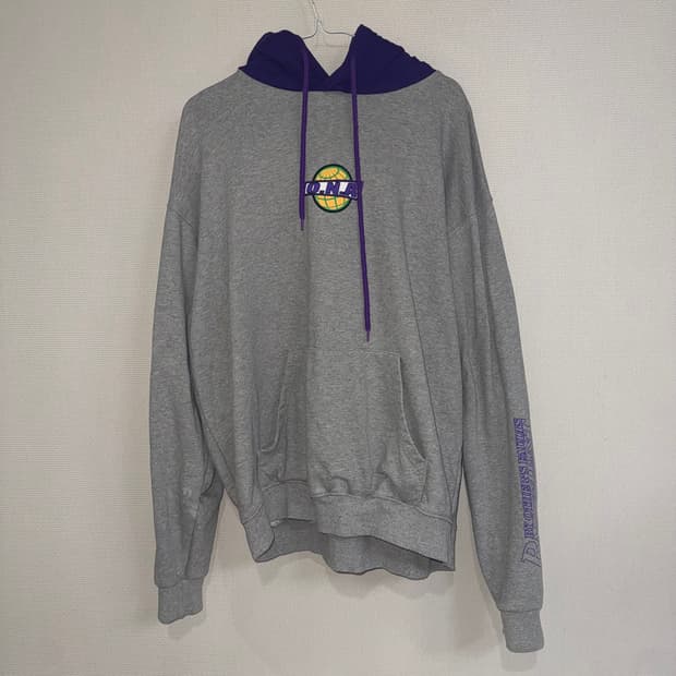 오엔에이 컬러 콤비네이션 후디 그레이 M