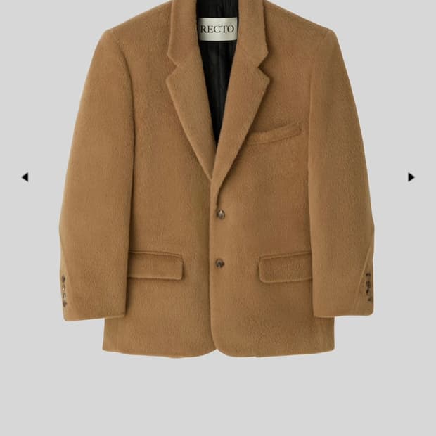 렉토 OVERSIZED LAMA WOOL PADDED JACKET (새상