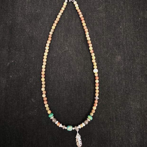3Cross silver totem Navaho wing nacklace