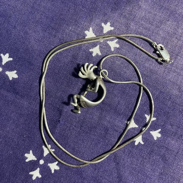   Sterling Silver Kokopelli Necklace
