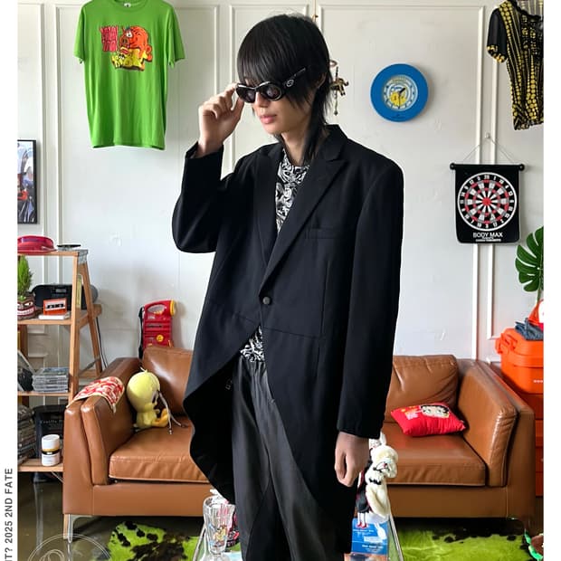 Jpn Vintage Unbalance Tail Blazer Jacket