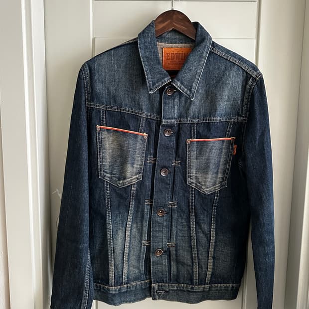 에드윈 셀비지 505 데님 자켓