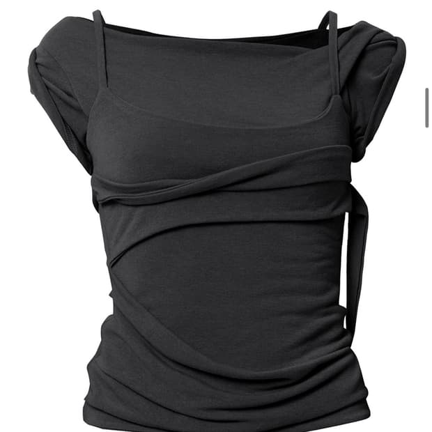 플레어업 Layered Bustier T-Shirt