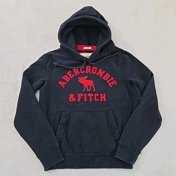 아베크롬비 앤 피치 빅로고 패치 후드티