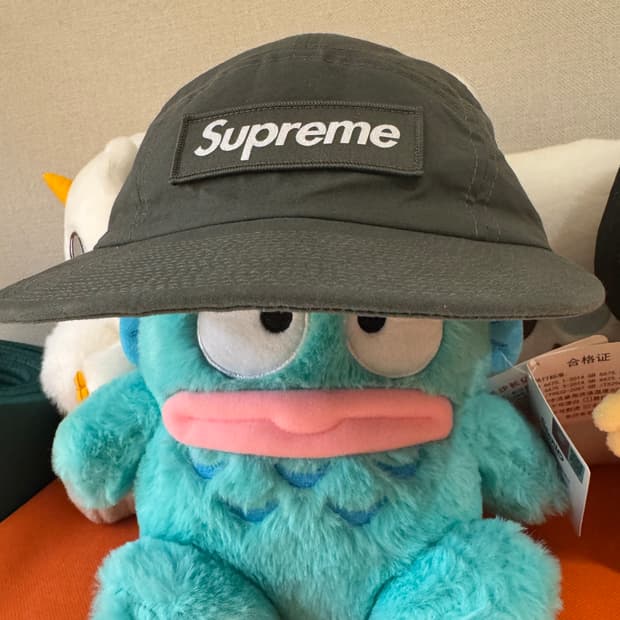 슈프림 왁스 코튼 캠프캡 올리브 - 23FW