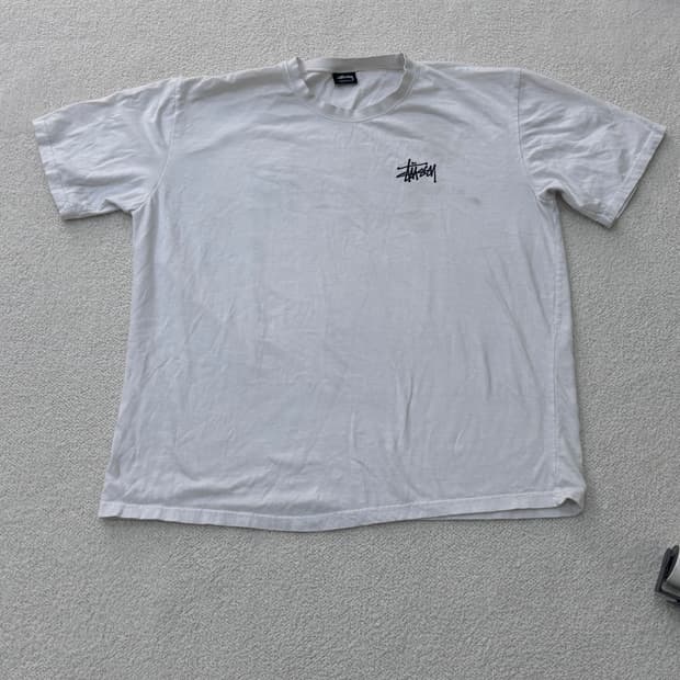 실측확인 빈티지 스몰로고 반팔 티셔츠 0305E