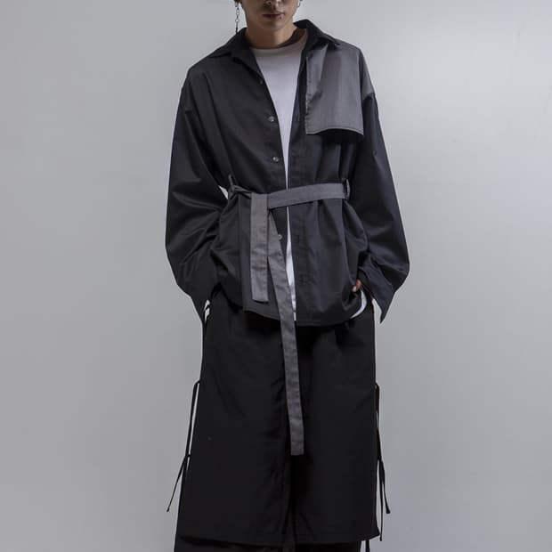 마에다 류토 더블 와이드 크롭 팬츠