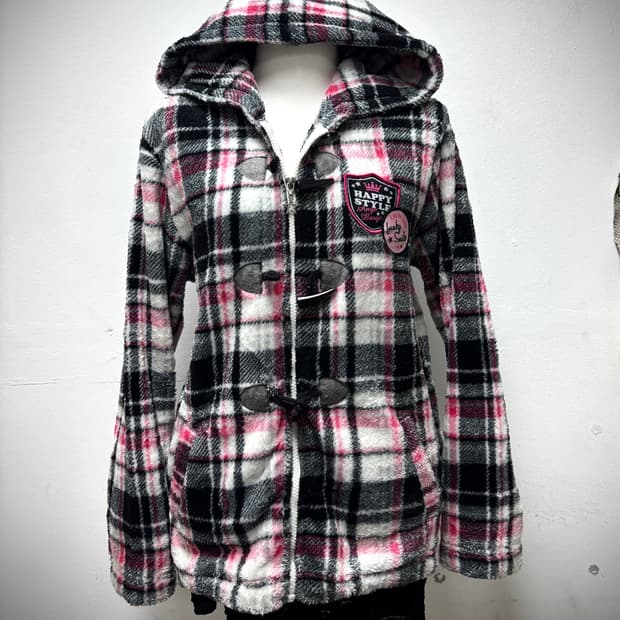 [GAL&Kitsch] Pink&Black Check Patch Deta