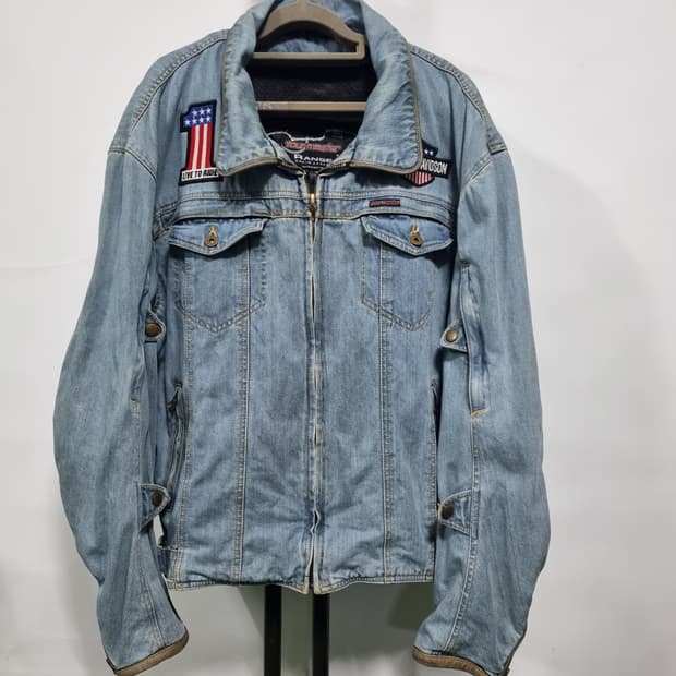 Tour master 빈티지 데님 바이크자켓 XXL