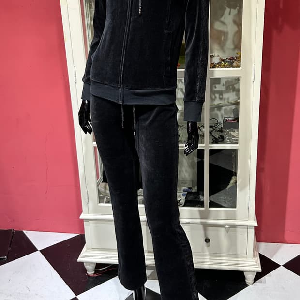 Rady tracksuit 레디 사이드라인 디테일 블랙 셋업