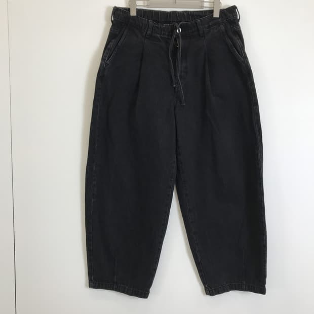 자라 벌룬핏 플리츠 데님팬츠 [34인치]