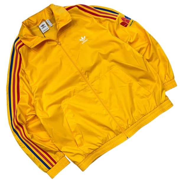 [3XL] 아디다스 3D 트레포일 바람막이 주황 A314